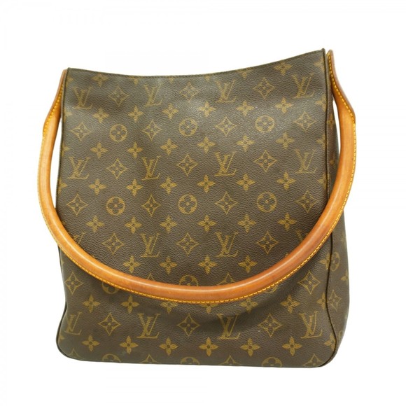 Louis Vuitton Monogram Looping GM Shoulder Bag M51145 Brown Women's - Picture 1 of 10